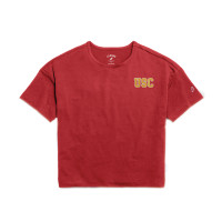 USC Trojans Women's League Cardinal All Day Boxy T-Shirt